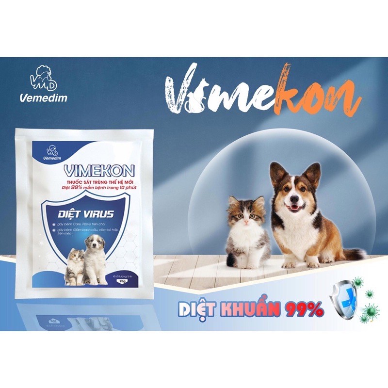 Vimekon - sát trùng chuồng trại, môi trường của Vimedim