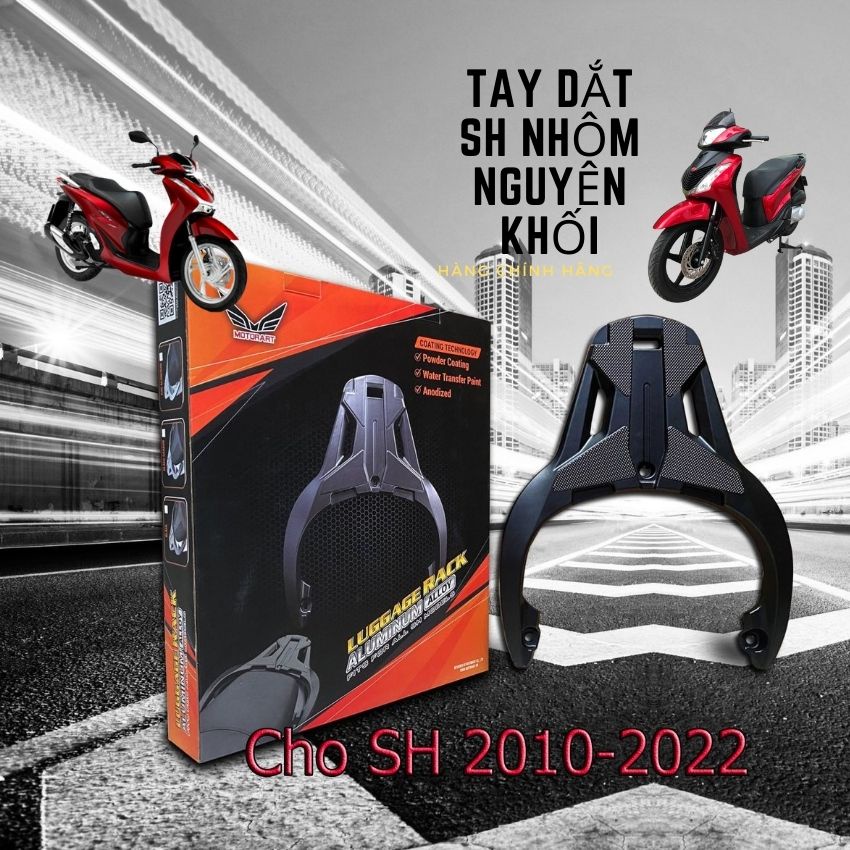 Cảng Sau, Tay Xách SH 2020 Nhôm Nguyên Khối Chính Hãng Motor Art
