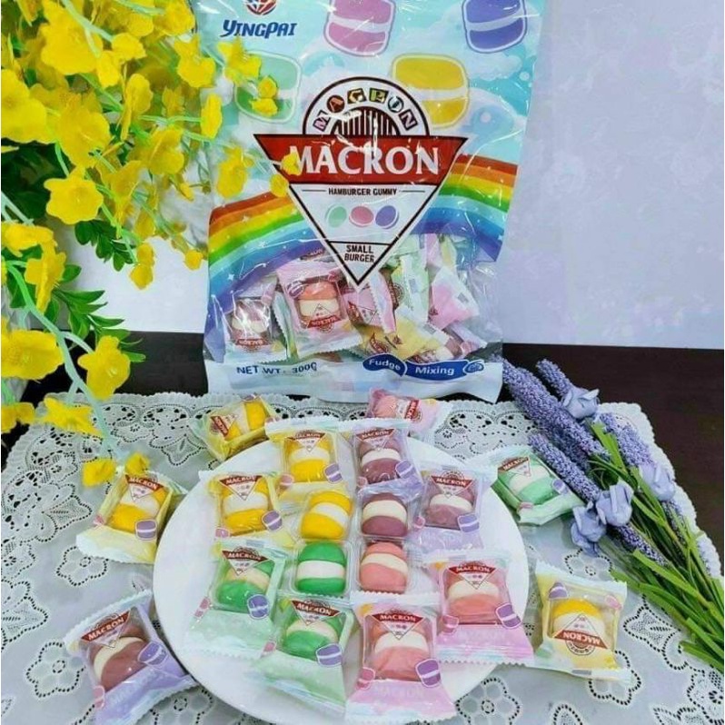 Kẹo Dẻo Macron Hamburger Gummy Yingpai 300g