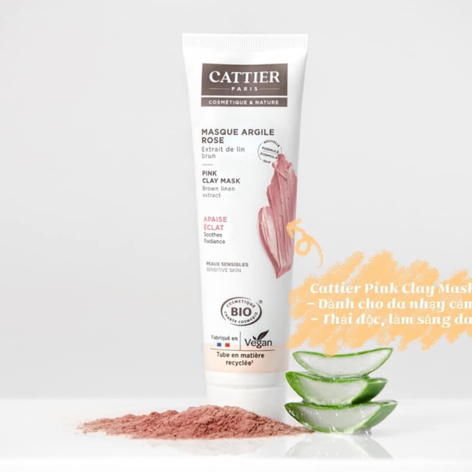 Mặt nạ đất sét Cattier 100ml hàng Nội địa Pháp