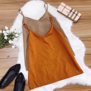 Áo 2 dây cổ tim basic