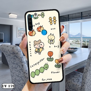 Ốp lưng  Xiaomi Redmi Note 8 - Lưng nhám viền dẻo in 2D