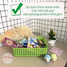 Khay nhựa chữ nhật, rổ nhựa B5, A4 Việt Nhật đa năng đựng tài liệu, đồ dùng văn phòng, học tập nhỏ gọn tiện lợi