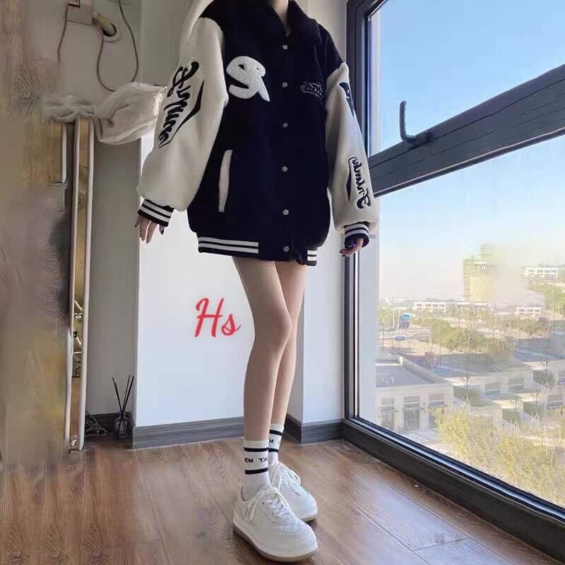 Áo khoác lông chữ R HS6