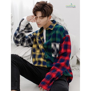 ÁO SƠ MI FLANNEL PHỐI MÀU