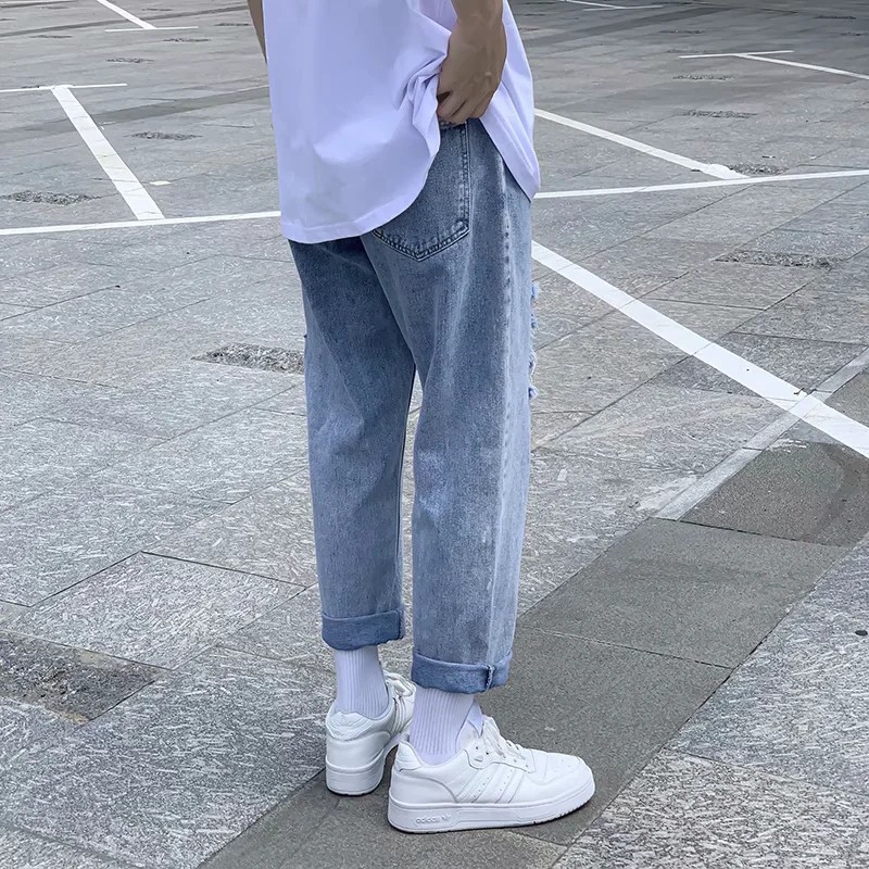 Quần jeans thiết kế thời trang hàn quốc cho nam (S-3XL) | BigBuy360 - bigbuy360.vn