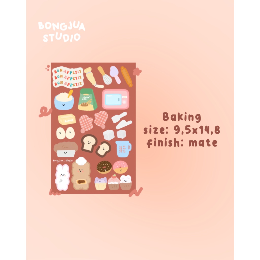 Bongjua | Set hình dán trang trí sticker Bongjua