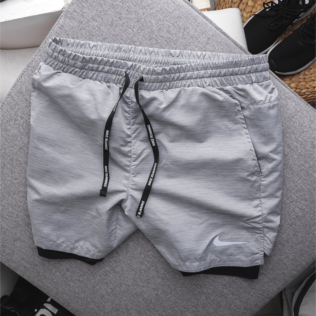 Quần short thể thao, quần gym nam 2 lớp legging cực xịn 2616