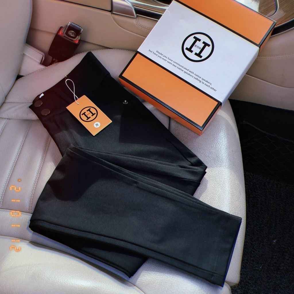 Quần Legging Nữ CHIPY Cao Cấp Nâng Mông Siêu Co Giãn Chất Kaki Thô Mềm Thoáng Mát | BigBuy360 - bigbuy360.vn