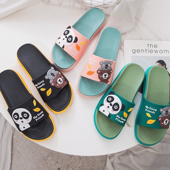 Mẫu MỚi- Dép Quai Ngang Gấu Panda Xinh Xắn DP06- Theshe