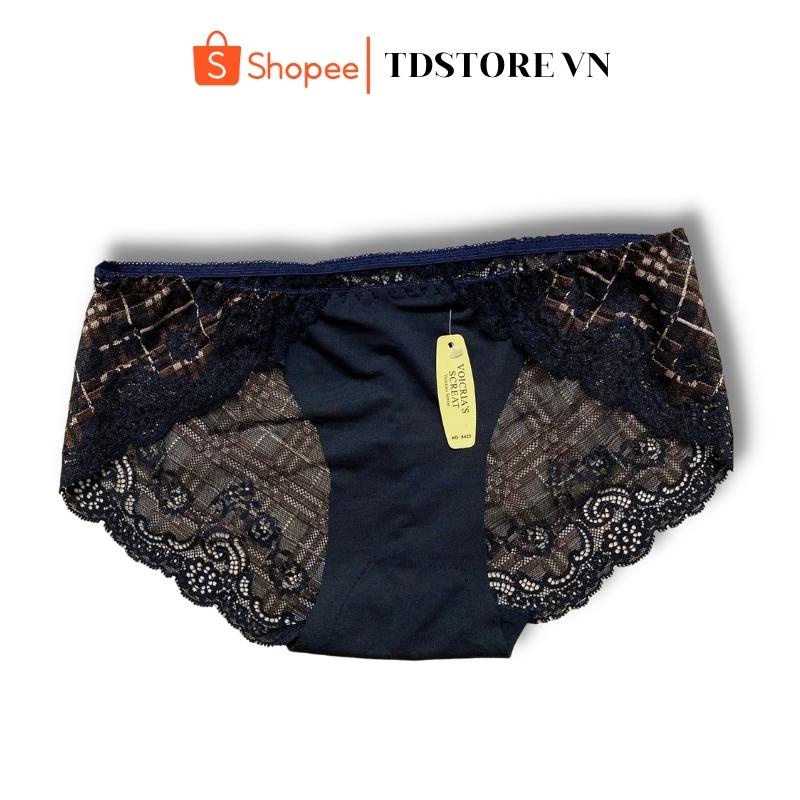Quần lót ren nữ TDSTORE gợi cảm mềm mại free size dưới 63kg, quần lót nữ gợi cảm thiết kế họa tiết ren quyến rũ | BigBuy360 - bigbuy360.vn