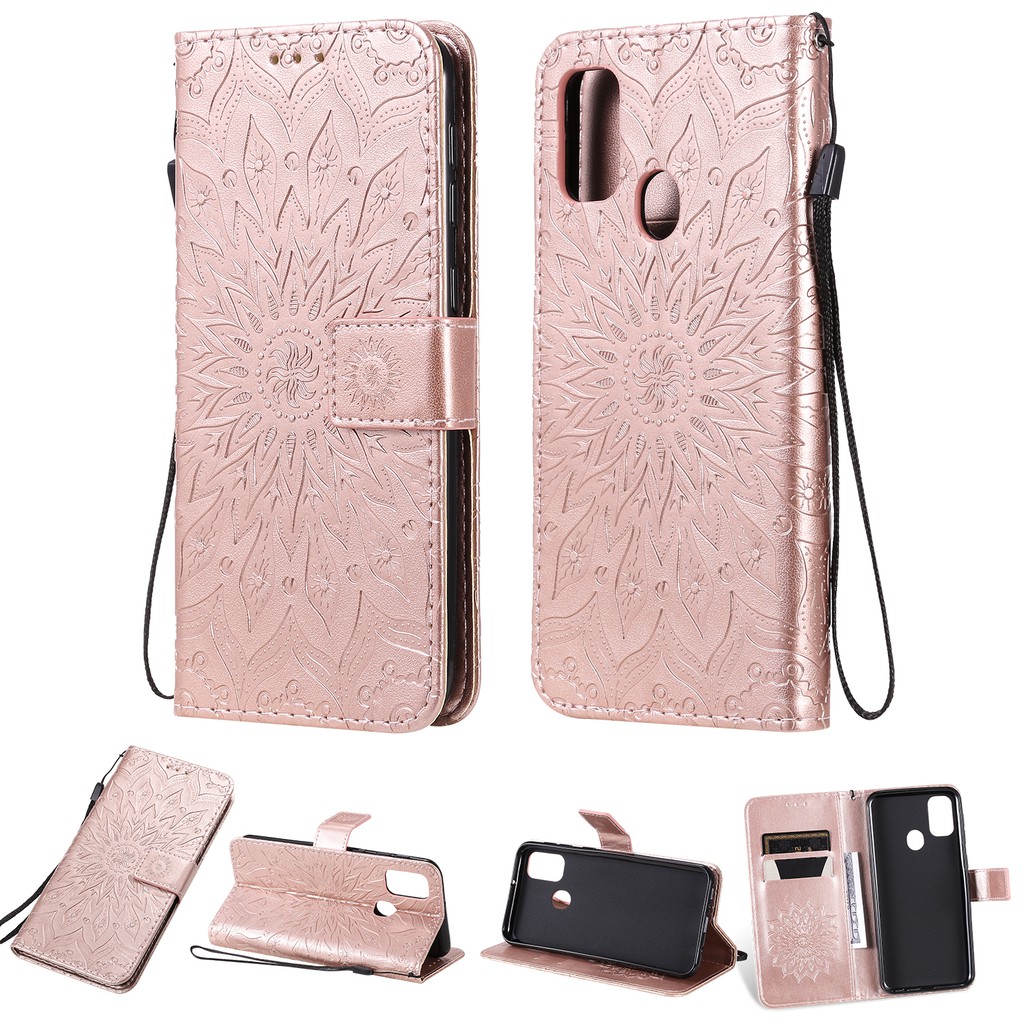 Casing Samsung Galaxy M30S / M21 sun flower embossed leather shell phone case | BigBuy360 - bigbuy360.vn