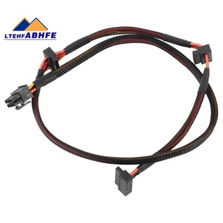 Dây cáp nguồn psu 6pin sang 3 cổng sata 18awg 80cm cho antec np tp eco series