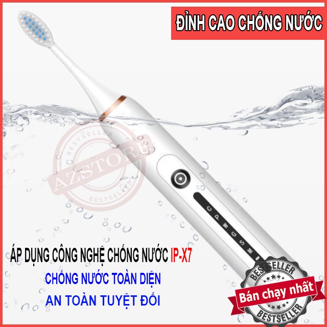 Bàn chải điện tự động đánh răng 6 chế độ cao cấp Sonic X7 (Hachico)