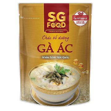 Cháo Bổ Dưỡng Gà Ác Nhân Sâm SG Food Gói 240G