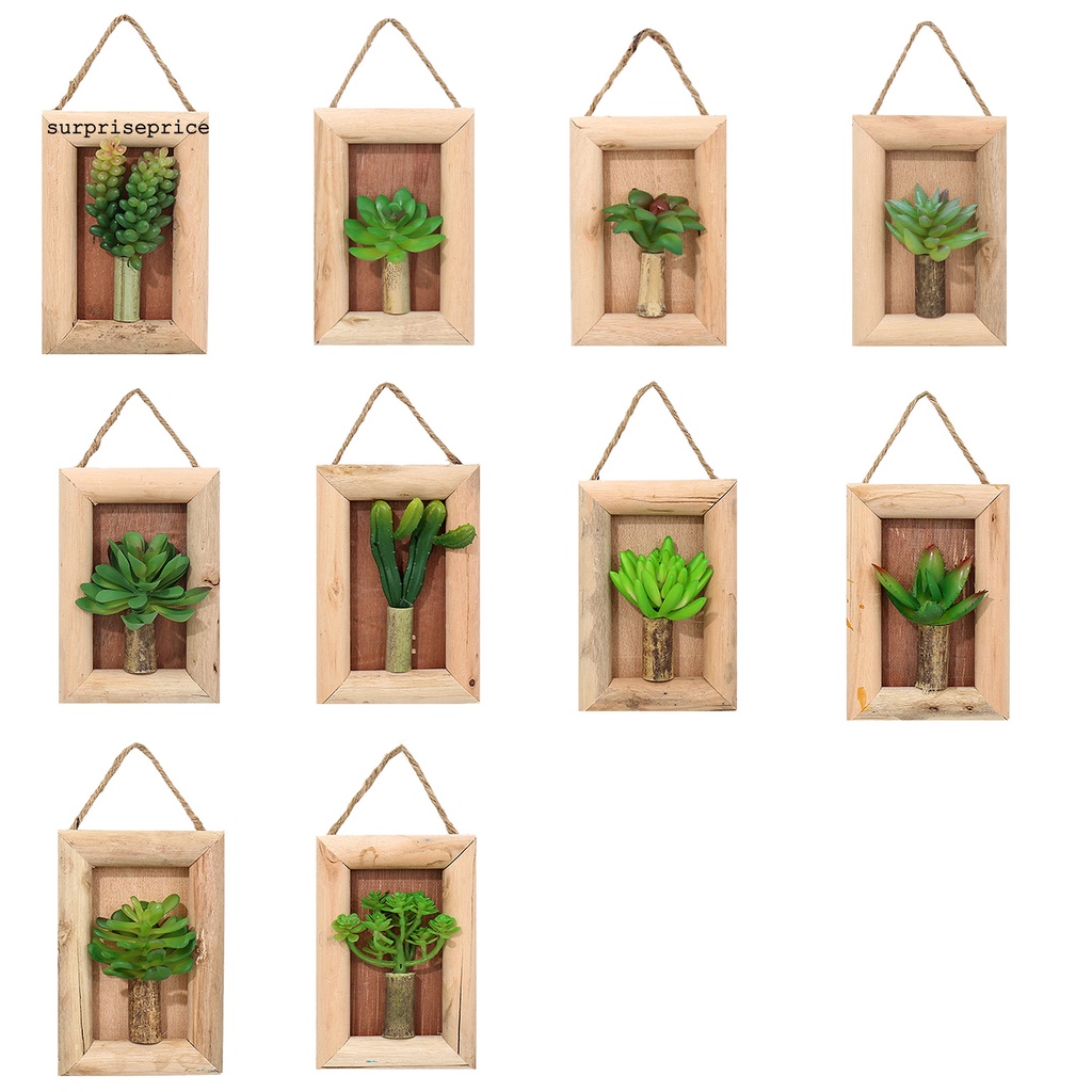 Chậu cây sen đá nhân tạo treo tường thiết kế dễ thương