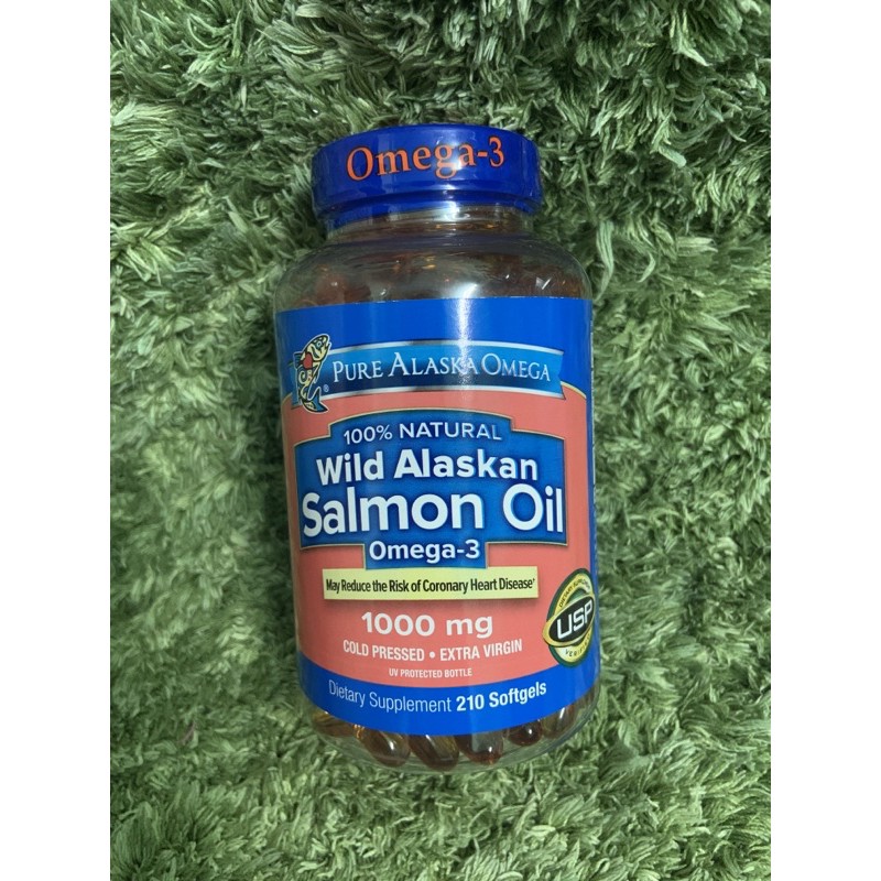 Hộp đựng dầu cá hồi wild Alaskan Salmon Oil lọ 210v