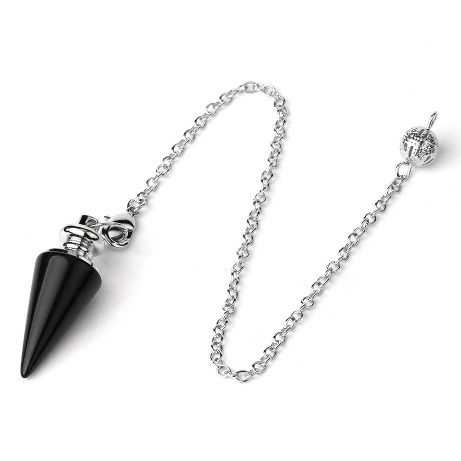 Con lắc cảm xạ đá onyx đen tự nhiên