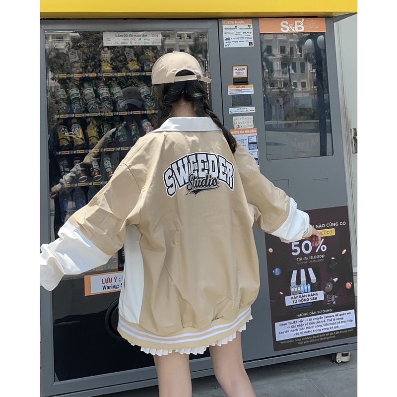 Áo Khoác Jacket BOB Vải Kaki Form Rộng Unisex Ulzzang