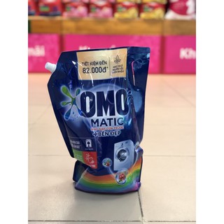 Nước giặt omo matic cửa trước bền đẹp lựu và tre túi 3,7kg