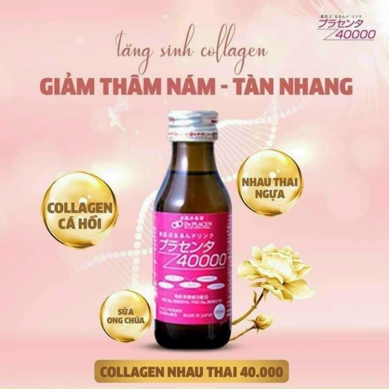 Nước Uống Nhau Thai Dr. Placen 40000 Full hộp 10 chai 100ml