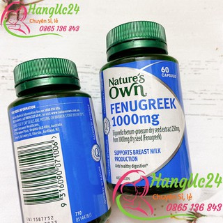Thuốc fenugreek nature’s own 1000mg