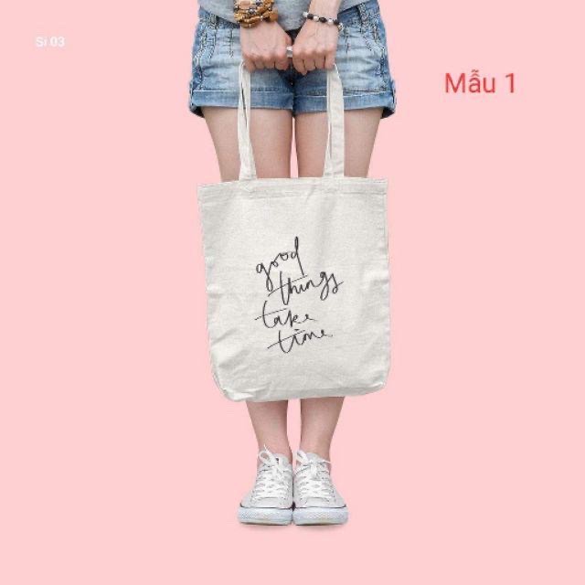 [Bán sỉ] 100 mẫu hot nhất Túi Tote Vải canvas Đẹp Cực Hot Phong Cách Hàn