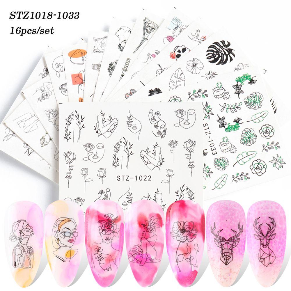 Miếng Dán Trang Trí Móng Tay Hình Rắn / Bướm