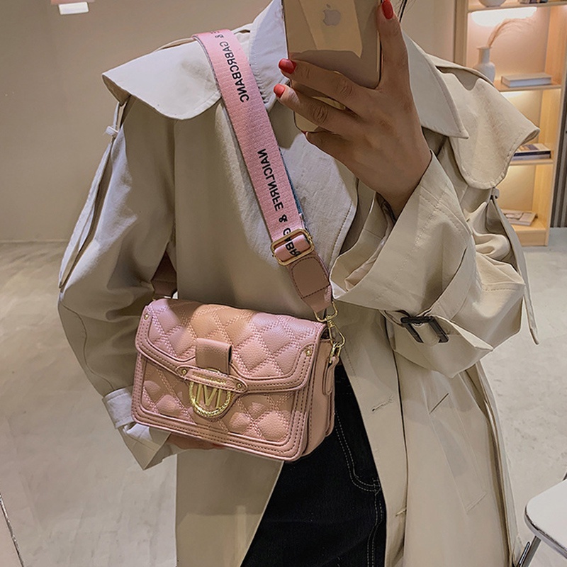 Túi đeo chéo hình vuông cỡ nhỏ thiết kế đơn giản thời trang cho nữ