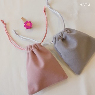 Túi Rút Vải Nhung Nhỏ