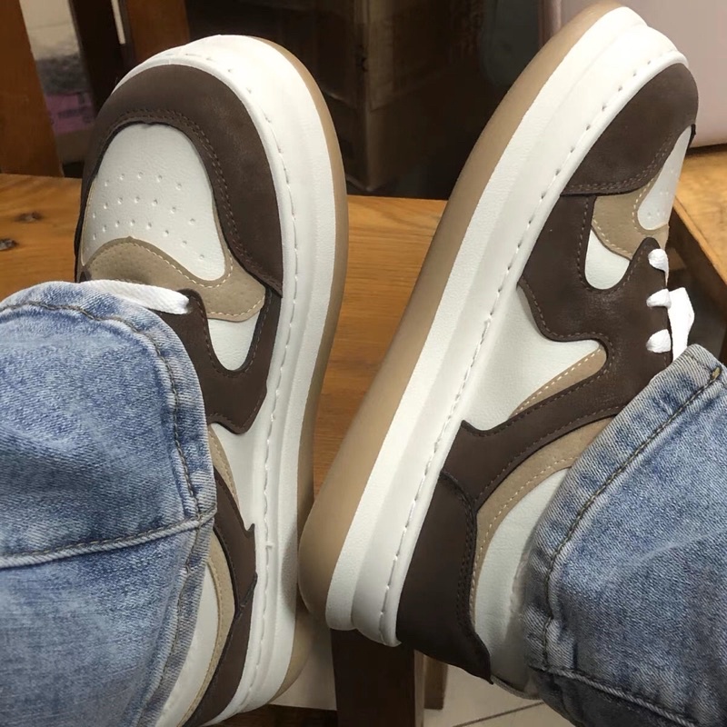 GIÀY THỂ THAO ĐẾ 3CM PHỐI MÀU UNISEX