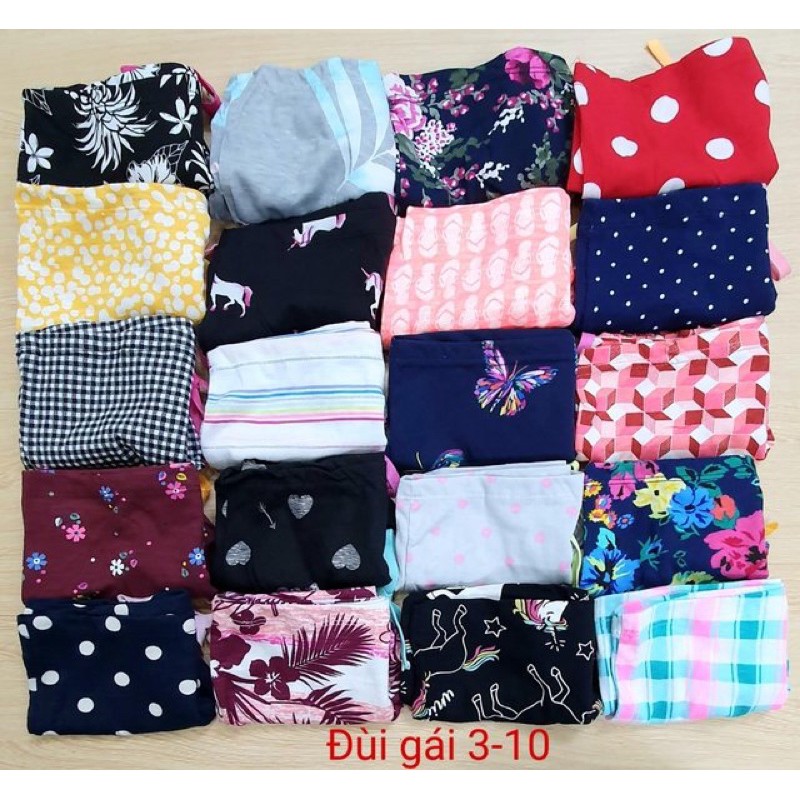 Quần thun đùi bé gái từ 8-24kg