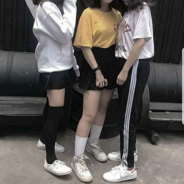 Quần nỉ 3 sọc ống đứng