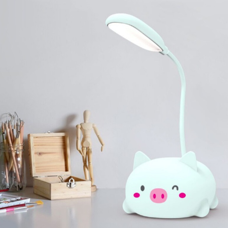 Đèn Học Led Chống Cận, Đèn Bàn Hình Thú Đáng Yêu Có Thể Dùng Làm Đèn Ngủ Tích Điện 3 Chế Độ Nhiều Mầu #đènhọc