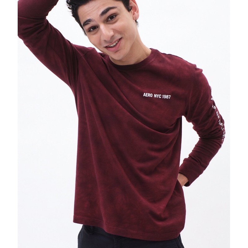 Áo thun nam dài tay , cổ tròn Aero VNXK | BigBuy360 - bigbuy360.vn