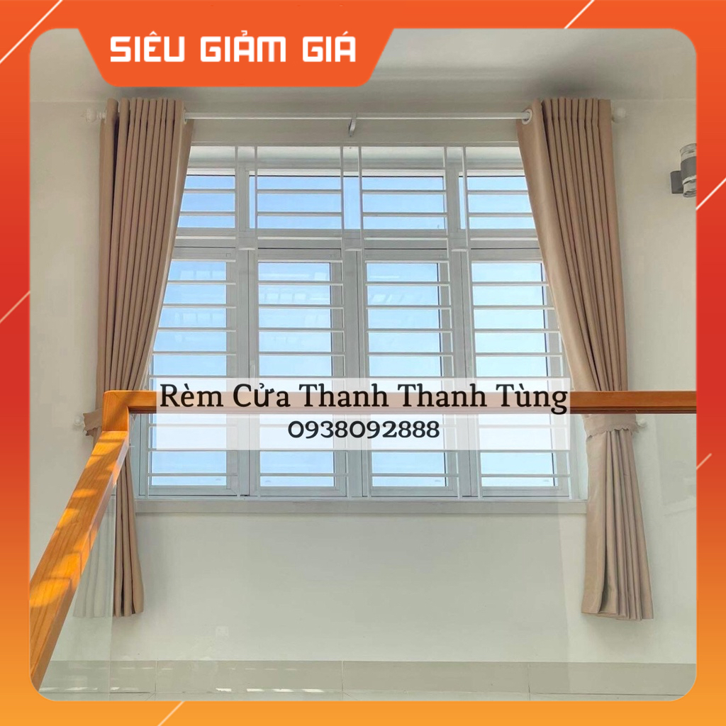 Rèm cửa, màn cửa gấm chống nắng cao cấp, cản sáng, may theo yêu cầu