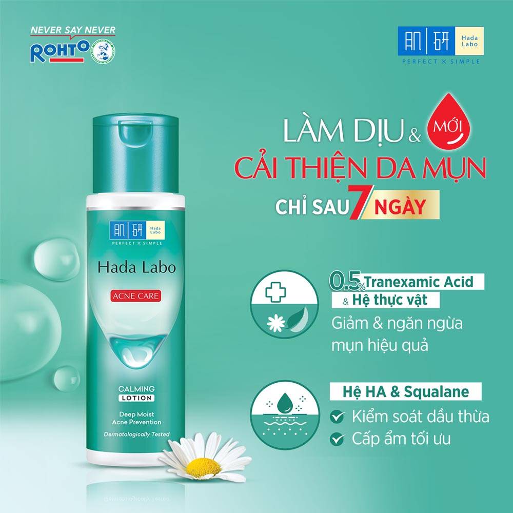 Dung Dịch Dưỡng Ẩm Hada Labo Ngăn Ngừa Mụn Acne Care Calming Lotion 170ml