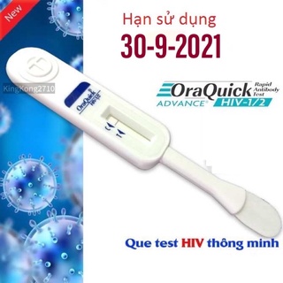[Test HIV- CHÍNH HÃNG] Bộ que TEST HIV bằng dịch miệng, QUE THỬ HIV OraQuick (không cần lấy máu)