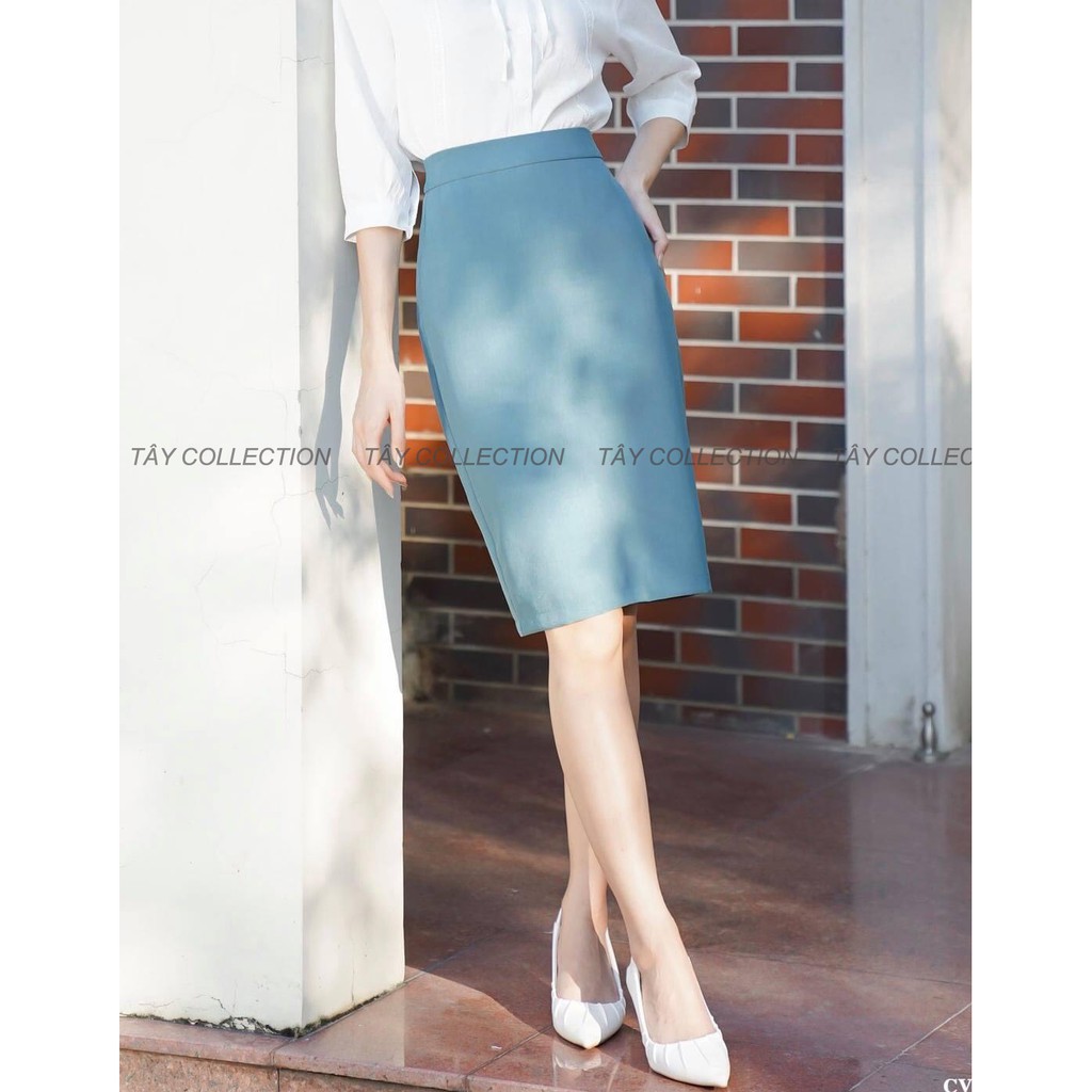Chân váy bút chì 2 lớp cao cấp tây Collection, vải đẹp, may kĩ, mặc tôn dáng và sang trọng | BigBuy360 - bigbuy360.vn