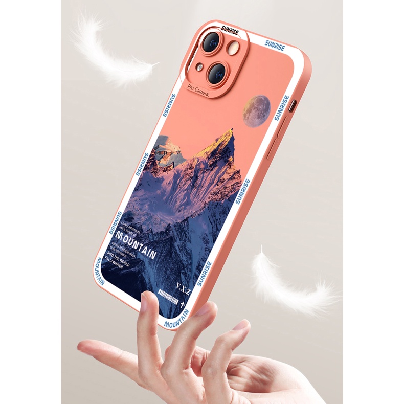 Ốp Điện Thoại Góc Vuông In Hình Núi Senery Cho Xiaomi Redmi Note 11 Pro 5G 11S 10 Pro 4G 10S Redmi 10C 9C A1