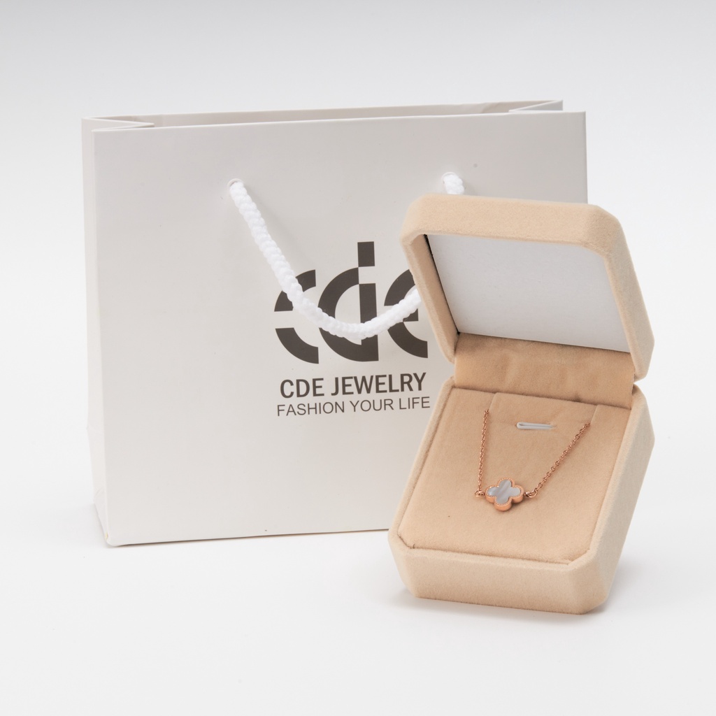 Vòng tay nữ CDE Clover Double Sided Bracelet Rose Gold CDE2023RG