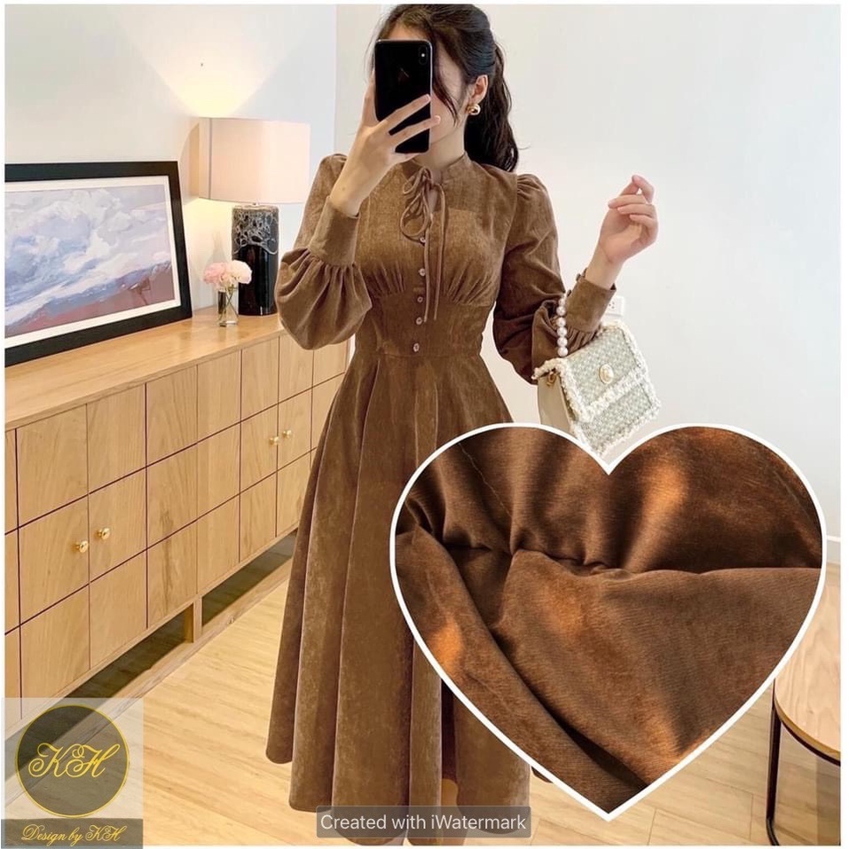 Đầm [váy] nữ hàng thiết kế dự tiệc, tiệc cưới, đi chơi thiết kế dáng dài sang trọng chất dạ nhung cao cấp