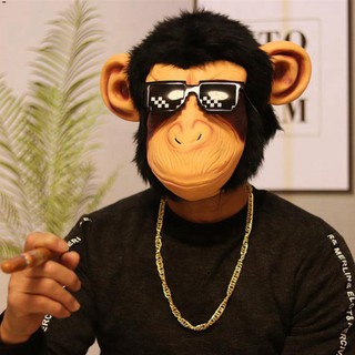 Mặt Nạ Hóa Trang Halloween Hình Đầu Cá Ngựa Vui Nhộn