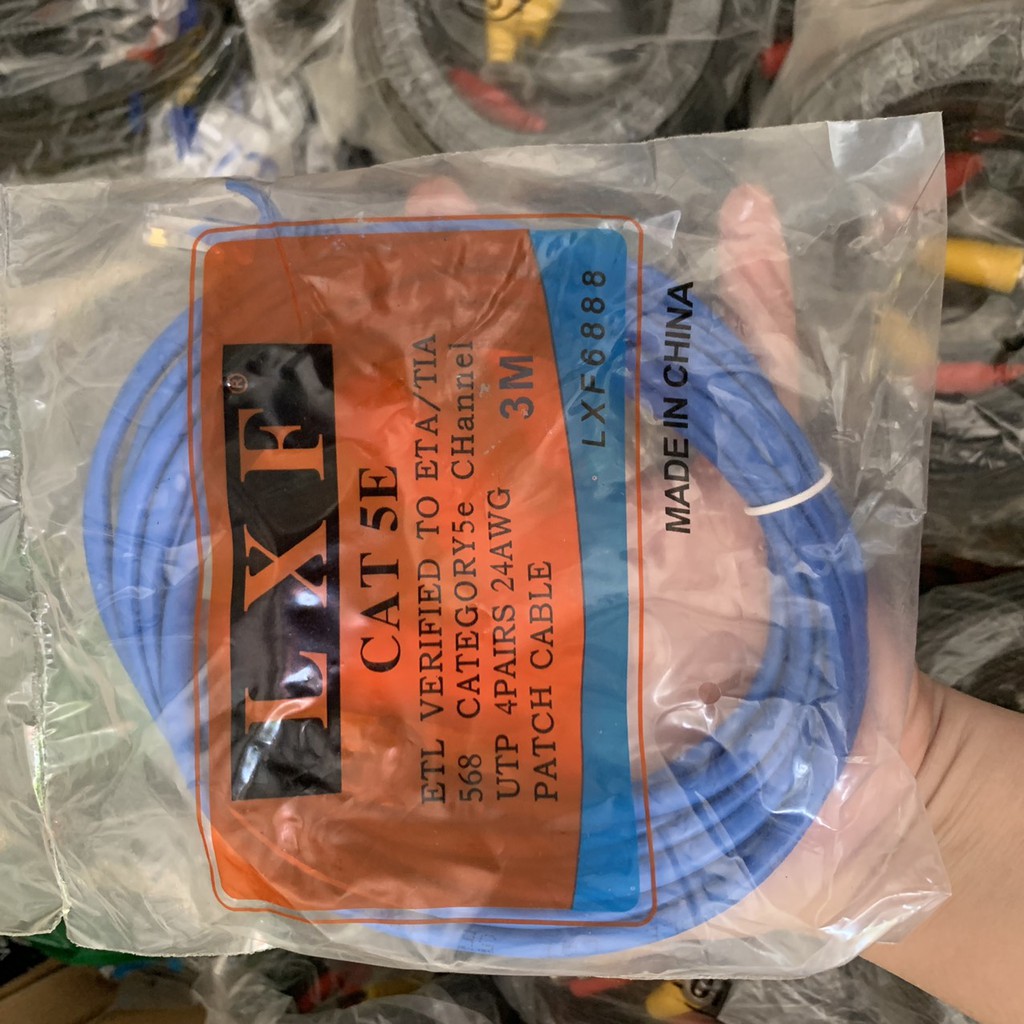 Cable Lan 💎𝓕𝓡𝓔𝓔𝓢𝓗𝓘𝓟💎Cáp mạng Lan UTP Cat 5E Bấm Sẵn 3M 5M 10M 15M 20M 25M 35M 45M 50M  SPTECH COMPUTER