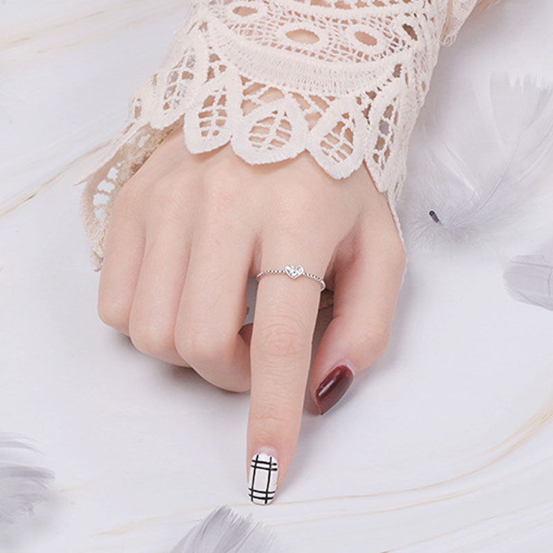 Nhẫn hở MANYUE đính đá phong cách thời trang