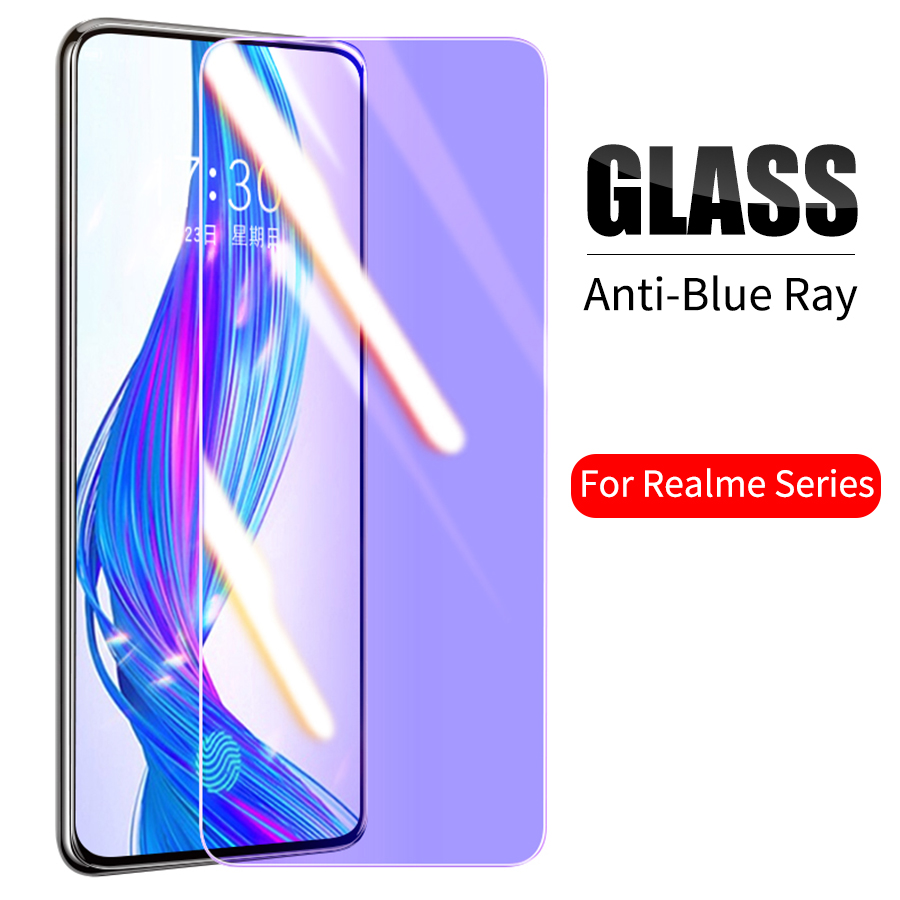 Kính cường lực chống ánh sáng xanh cho Realme 3 5 6 7 8 Pro 5i 6i 7i C2 C3 C11 C12 C15 C17 C21Y C25S C33 C53 C55 10T Narzo 20
