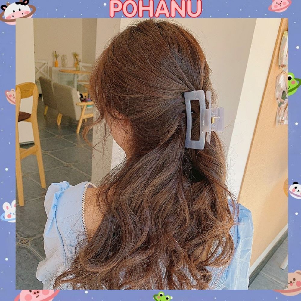 Kẹp tóc càng cua Pohanu cho nữ cực đẹp phong cách hàn quốc nhiều màu KT14