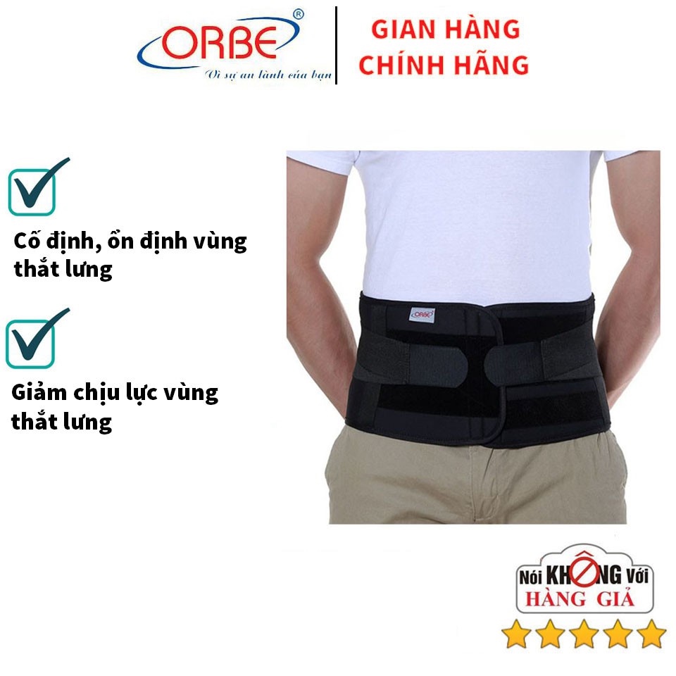 ĐAI THẮT LƯNG CAO CẤP ORBE H2 - DỰ PHÒNG TỔN THƯƠNG CỘT SỐNG - THẮT LƯNG-CHÁT LƯỢNG