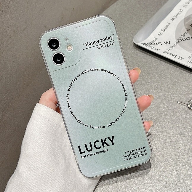 Ốp điện thoại silicon mềm khung ảnh may mắn cho iPhone13/13pro/13promax 12/12pro/12promax 11/11pro/11promax X/XS XR XSMAX 7/7Plus 8/8Plus iPhone6/6Plus/6s/6sPlus