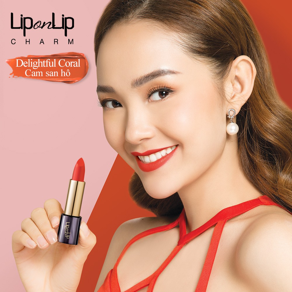 Son lì Collagen siêu mịn Lip On Lip Charm 4g